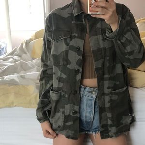 TOPSHOP Camo Jacket